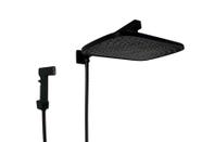 Ducha Chuveiro Black Matte em ABS com Duchinha Manual com Trava em ABS Ducha Chuveiro Black Matte em ABS com Duchinha Manual com Trava em ABS