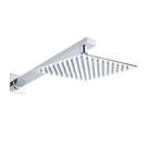 Ducha Chuveiro de parede Inox 30x30 Slim Quadrada Metal Cromado