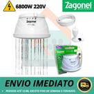 Ducha Chuveiro Fluir 4 Temperaturas Alta Vazão 6800W 220V Zagonel Ducha Chuveiro Fluir 4 Temperaturas Alta Vazão 6800W 220V Zagonel