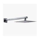 Ducha chuveiro grande 25x25 inox quadrado banheiro