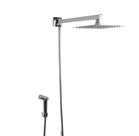 Ducha Chuveiro Inox 304 20x20 Cm Com Desviador E Ducha De Mão