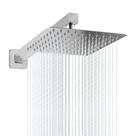 Ducha Chuveiro Inox Slim Quadrada 20x20 Alta Pressão Solar Gás Dazie Metais