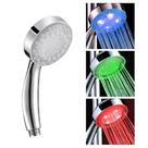 Ducha chuveiro led cromoterapia multi cores com sensor de temperatura para banheiro banho relaxante