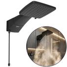 Ducha Chuveiro Moderno Quadrado Eletrônico Zagonel Quadratta Black 127v 220v Ducha Chuveiro Moderno Quadrado Eletrônico Zagonel Quadratta Black 127v 220v