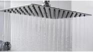 Ducha Chuveiro Quadrado 20x20 Inox Com Braço 40 Cm Solar Gás