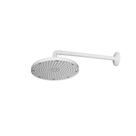 Ducha Chuveiro Redonda Em Abs Branco Articulado De 9 Polegadas Luxo Parede