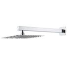 Ducha Chuveiro Slim 30x30 Aço Inox para Aquecedor Solar ou a Gás Área Interna e Externa Piscina