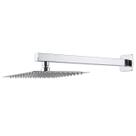 Ducha Chuveiro Slim 30x30 Cm Aço Inox 201 + Braço 40 cm