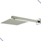 Ducha Chuveiro Slim inox 25x25cm cromado com tubo DC-7007B DH 0064 Ducha Chuveiro Slim inox 25x25cm cromado com tubo DC-7007B DH 0064