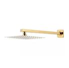 Ducha Chuveiro Slim Prizi Quadrado 20x20cm Inox Dourado