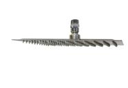 Ducha Chuveiro Slim Quadrada 25x25 Cm Em Inox com Suporte de Teto Niple Cromado