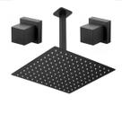 Ducha Chuveiro Teto 30x30 Braço Solar Gás + 2 Acabamento Ducha Chuveiro Teto 30x30 Braço Solar Gás + 2 Acabamento