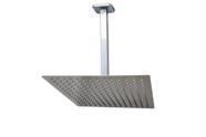 Ducha Cromada Slim 30x30 cm Inox 201 com Braço de Teto Quadrado