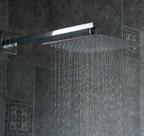 Ducha Cromada Slim Quadrada 25x25cm. Inox