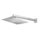Ducha de banho 30x30cm Cromada Quadrada Inox A Gás Solar