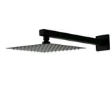 Ducha Fria Chuveiro Quadrado Preto Fosco Black Para Piscina Área de Lazer