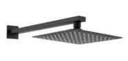 Ducha fria slim articulado com cano para parede preto fosco - marchezan