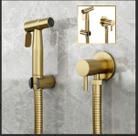 Ducha Higiênica Acabamento em Ouro Escovado Completa GoldenX