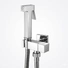 Ducha Higiênica Aço Inoxidável Quadrado Prata Cromada Banheiro Lavabo Lavatorio Quente e Fria Ducha Higiênica Aço Inoxidável Quadrado Prata Cromada Banheiro Lavabo Lavatorio Quente e Fria
