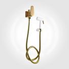 Ducha Higiênica Com Derivação Dn15 Led Dourado Fosco Perflex Ducha Higiênica Com Derivação Dn15 Led Dourado Fosco Perflex