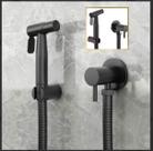 Ducha Higiênica Completa Aço Inox Acabamento Preto GoldenX
