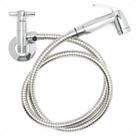 Ducha Higiênica Completa Mangueira 120cm Cromada Chuveirinho Registro Metal Lavabo Bidê Banheiro