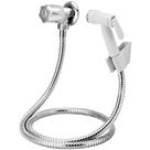 Ducha Higiênica Completa Metal 1,20m com Registro C25 e Gatilho em ABS Branco Ducha Higiênica Completa Metal 1,20m com Registro C25 e Gatilho em ABS Branco