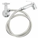 Ducha Higiênica de Metal Cromada Mangueira de 2 Metros para Banheiro Lavatório Bidê Lavabo Salão Chuveirinho