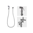 Ducha Higiênica Luxo Abs Cromada Completa efrac14 Volta Civitt Ducha Higiênica Luxo Abs Cromada Completa efrac14 Volta Civitt