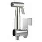 Ducha Higiênica Moderna Redonda Alta Pressão Inox Escovada Banheiro Lavabo