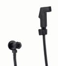 Ducha Higienica Preto Fosco com Flexivel 120 e Registro 1/4 de Volta Ducha Higienica Preto Fosco com Flexivel 120 e Registro 1/4 de Volta