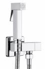 Ducha Higiênica Quadrada Cromada Toda Metal com Registro Meia Volta Ducha Higiênica Quadrada Cromada Toda Metal com Registro Meia Volta