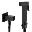 Ducha Higienica Quadrada Preto Fosco Black Matte Para Banheiro Lavabo 1/4 de Volta Super Luxo