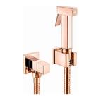 Ducha Higiênica Quadrada Rose Gold Brilhante