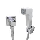 Ducha Higiênico Chuveirinho Gatilho Quadrado Square Metal Quadrado Luxo