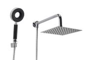 Ducha Inox 304 20 cm com Chuveirinho de Mão com 3 Jatos em ABS