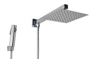 Ducha Inox 304 20x20 cm c/ Desviador e Ducha de Mão em ABS Ducha Inox 304 20x20 cm c/ Desviador e Ducha de Mão em ABS