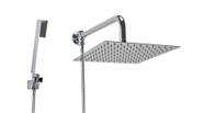 Ducha Inox 304 25 cm com Ducha Manual em ABS com Trava