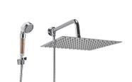 Ducha Inox 304 30 cm c/ Ducha de Mão c/ Esferas Ionizantes