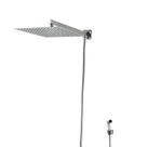 Ducha Inox 304 30x30 Cm Com Desviador E Ducha De Mão de Metal Ducha Inox 304 30x30 Cm Com Desviador E Ducha De Mão de Metal