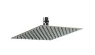 Ducha Inox 304 Quadrado 20x20 Slim Com Niple Suporte De Teto