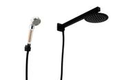 Ducha Inox Black com Chuverinho em ABS com Esferas Ionizantes