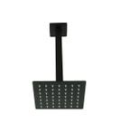 Ducha Inox Black Matte 15 cm Com Braço Suporte de Teto Ducha Inox Black Matte 15 cm Com Braço Suporte de Teto