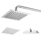 Ducha Inox Chuveiro Quadrado 20x20 Banheiro Cromado Area Externa Piscina
