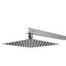 Ducha Inox Quadrada 30cm Slim 30x30 Com Braço De Parede Luxo - DECKCASA