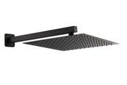 Ducha Inox Quadrada 30cm Slim 30x30 Com chuveirinho preto