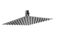 Ducha Inox Slim Quadrado 20x20 Com Niple Suporte De Teto