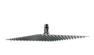 Ducha Inox Slim Quadrado 30x30 Com Niple Suporte De Teto