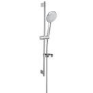 Ducha Manual 130mm com 4 Funções e Barra Seslizante Sensum Round Roca Cromado Ducha Manual 130mm com 4 Funções e Barra Seslizante Sensum Round Roca Cromado