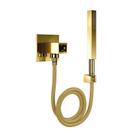 Ducha Manual com Desviador Docol Square 604243 Ouro Polido